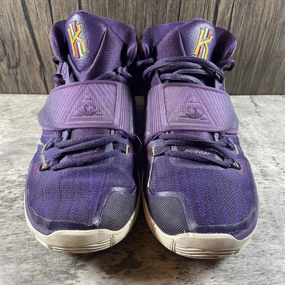 Nike Kyrie 6 Grand Purple Enlightenment Basketball Sneakers Size 6.5Y bq5599-500